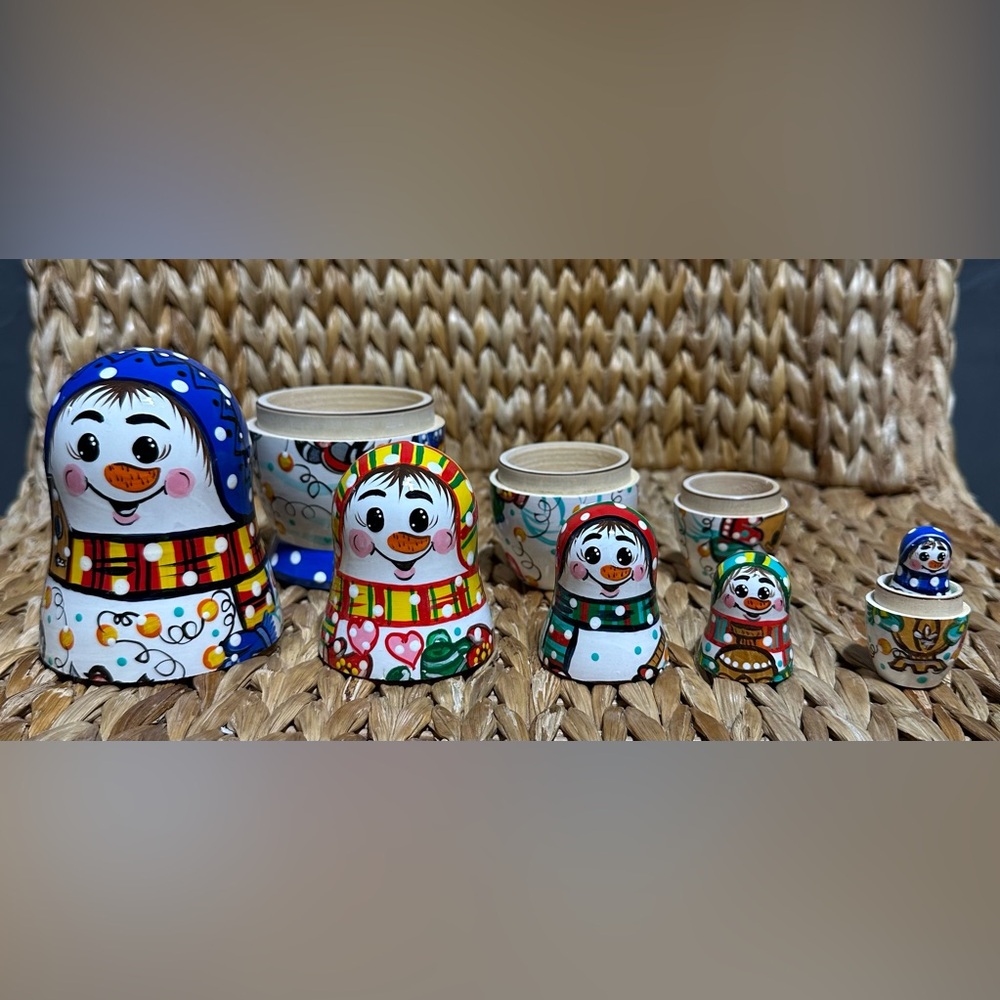 Ukrainian Handpainted Nesting Dolls
